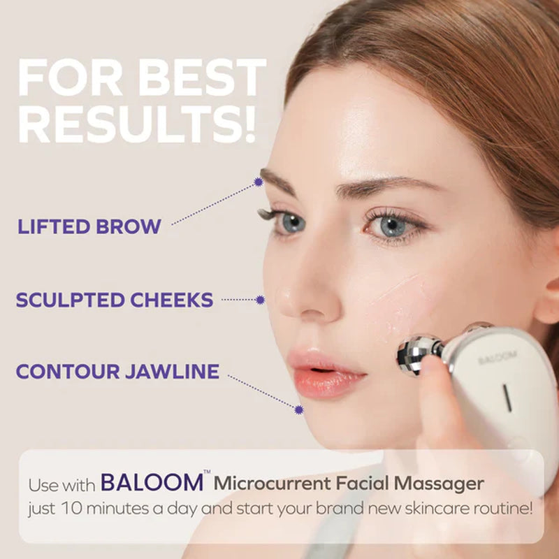 Facial Massager + Collagen Booster Gel 100Ml Set