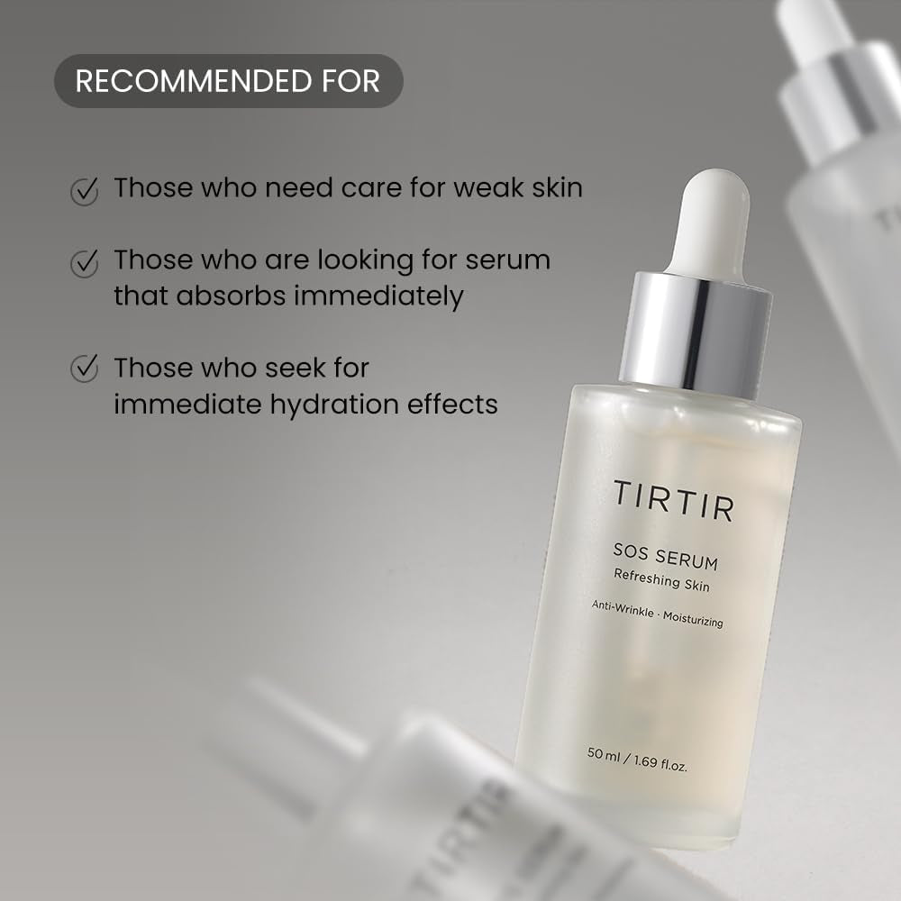 Daily Hydration Set - Milk Skin Toner + SOS Serum, Rice Bran Extract, Chamomile, Radiant Glow | Fragrance Free, Mineral Oil Free, Fungal Acne Safe…