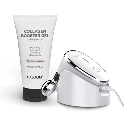 Facial Massager + Collagen Booster Gel 100Ml Set