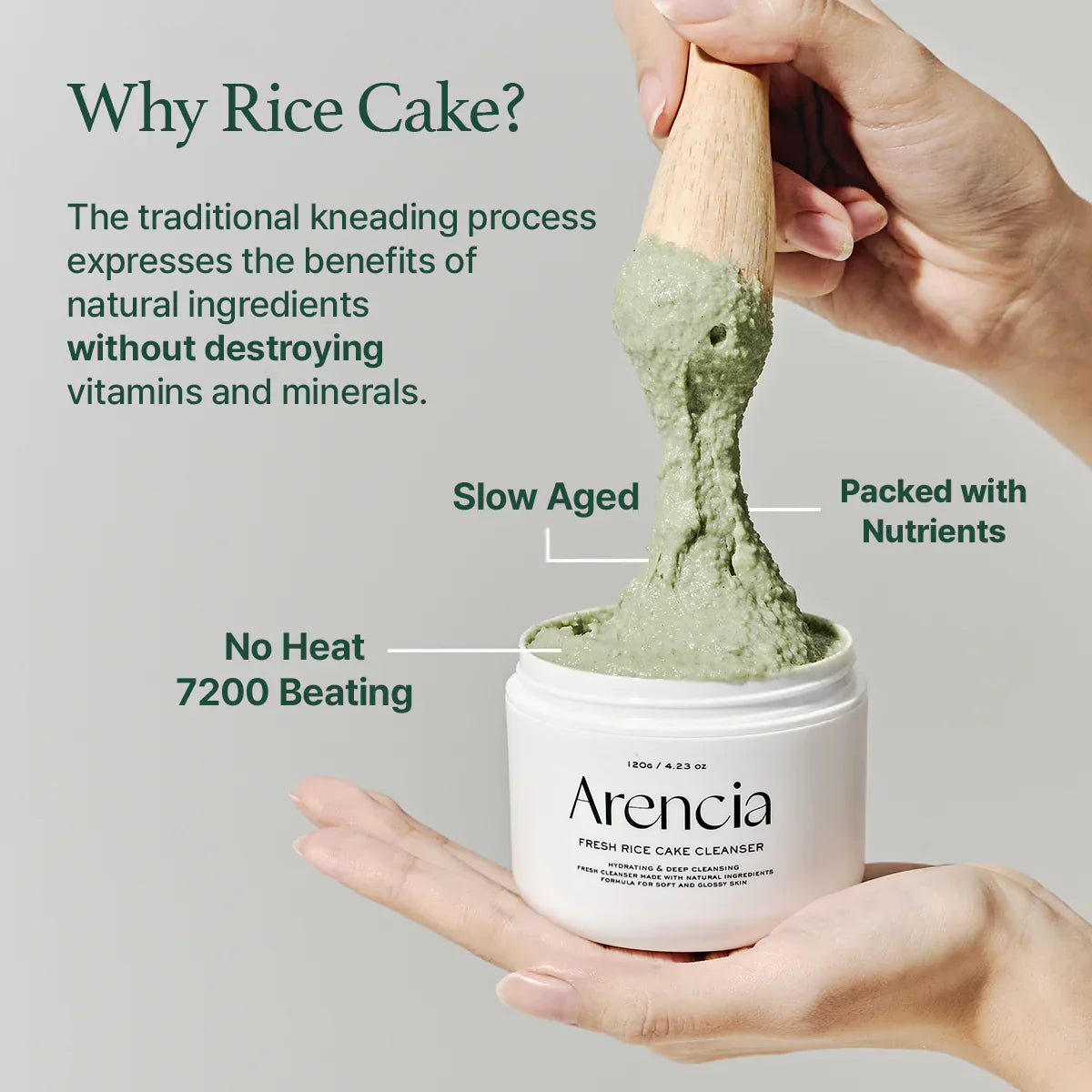 Fresh Green Rice Mochi Cleanser 100G 2 Pack